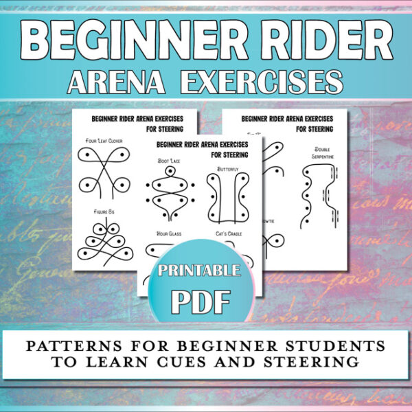 Riding exercises for beginner riders to learn steering and horse cues.