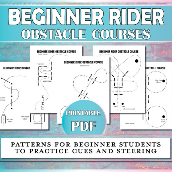 Horse obstacle courses for beginner riders to practice steering and cues.